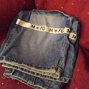 Long leg denim shorts sz 42